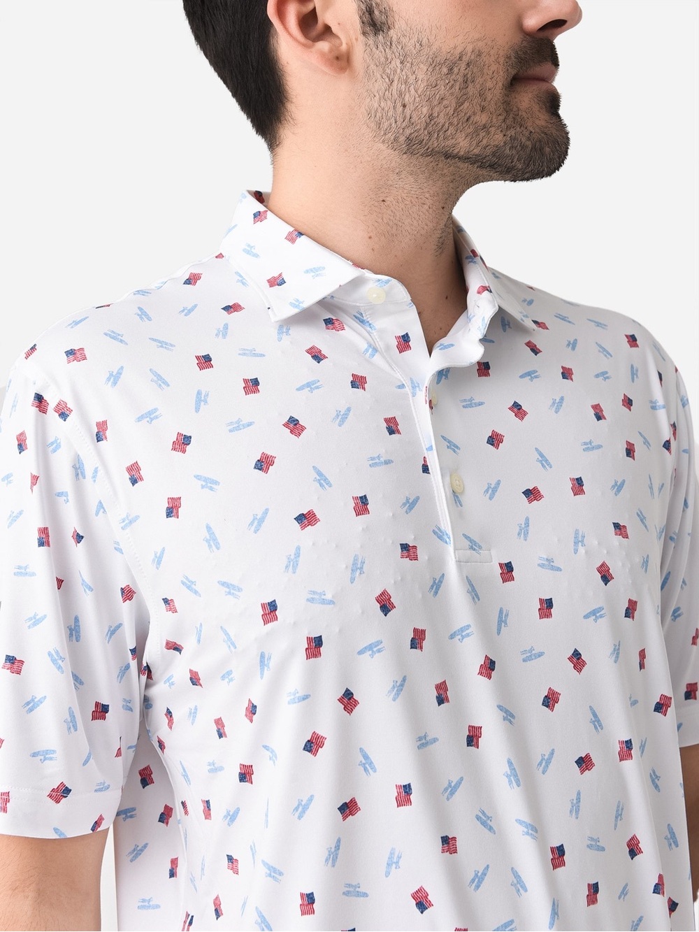 JOHNNIE-O /// Men's Salute Featherweight Printed Polo - XL